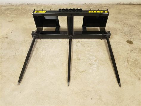 john deere bale spear for skid steer|skid steer bale fork attachments.